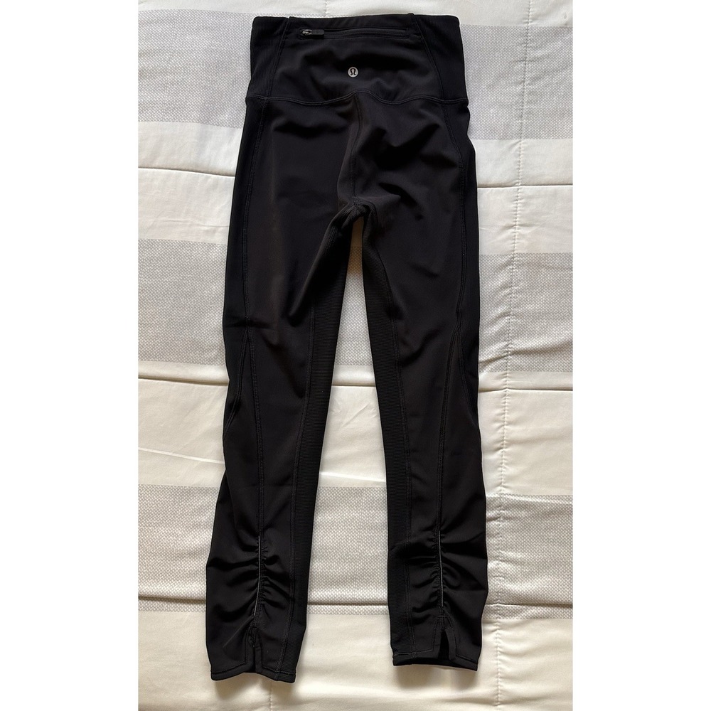 Lululemon Leggings Bundle Set of 5 Lot Black All Size 2 Cropped Mesh Back Pocket - Picture 10 of 16
